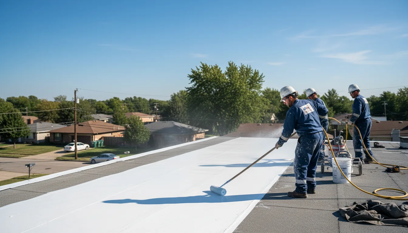 Commercial roof coating in Maple Heights, OH near me